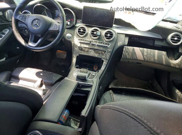 55SWF4KB4JU256092 2018 MERCEDES-BENZ C Black Առջևի վահանակի տեսք