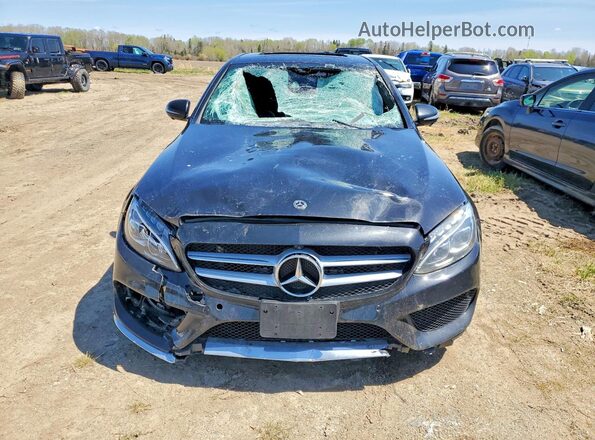 55SWF4KB4JU256092 2018 MERCEDES-BENZ C Black Դիմացի տեսք