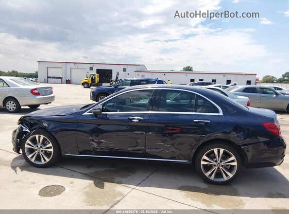 55SWF4KB4JU263611 2018 MERCEDES-BENZ C-CLASS Blue Панорамний вид салону 360°