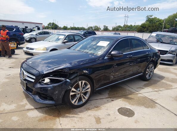 55SWF4KB4JU263611 2018 MERCEDES-BENZ C-CLASS Blue Передня ліва чверть