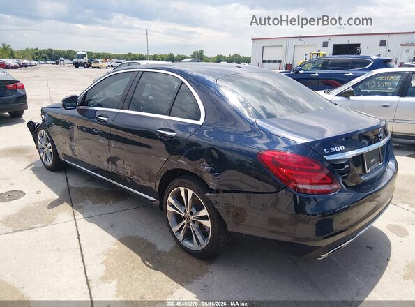 55SWF4KB4JU263611 2018 MERCEDES-BENZ C-CLASS Blue Задня ліва чверть