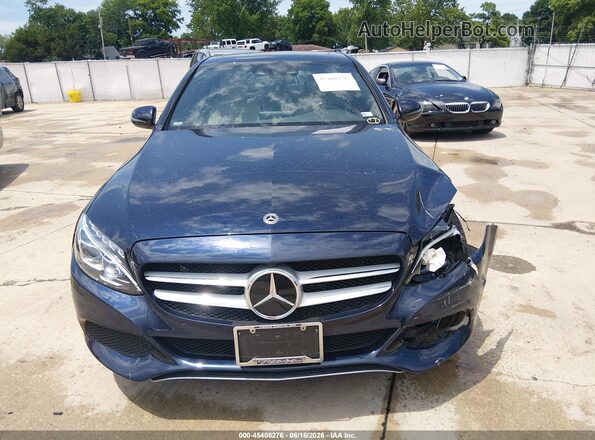 55SWF4KB4JU263611 2018 MERCEDES-BENZ C-CLASS Blue Вид щитка приладів