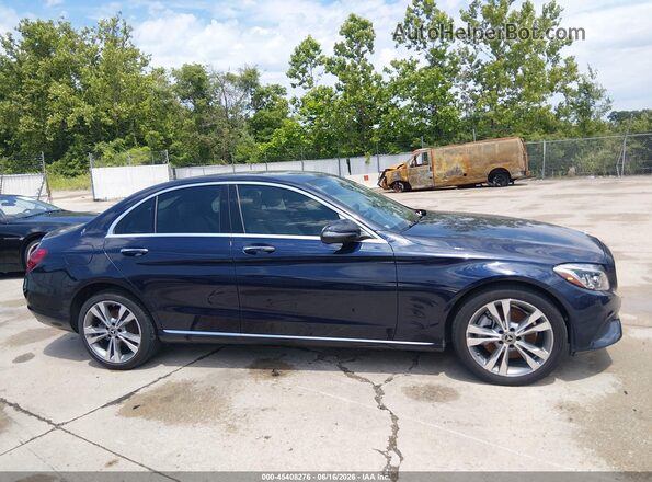 55SWF4KB4JU263611 2018 MERCEDES-BENZ C-CLASS Blue Вид задньої частини салону