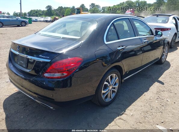 55SWF4KB5GU102354 2016 MERCEDES-BENZ C-CLASS Black უკანა მარჯვენა
