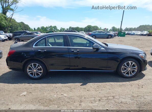 55SWF4KB5GU102354 2016 MERCEDES-BENZ C-CLASS Black უკანა სალონის ხედი