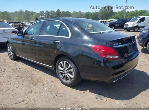 55SWF4KB5GU102354 2016 MERCEDES-BENZ C-CLASS Black უკანა მარცხენა