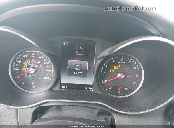 55SWF4KB5GU102855 2016 MERCEDES-BENZ C-CLASS Black Вид задніх сидінь