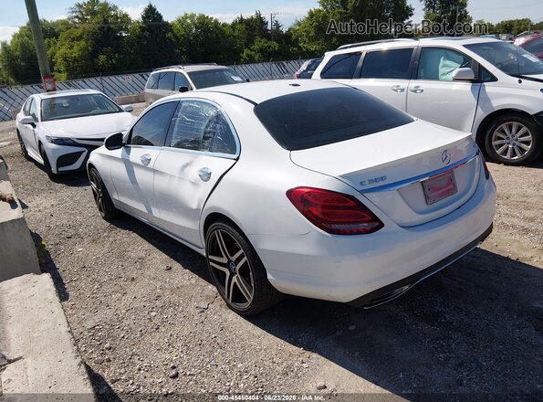 55SWF4KB5GU111815 2016 MERCEDES-BENZ C-CLASS White Rear left