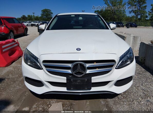 55SWF4KB5GU111815 2016 MERCEDES-BENZ C-CLASS White Instrument cluster view