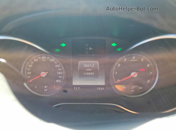 55SWF4KB5GU127268 2016 MERCEDES-BENZ C Silver Вид щитка приладів