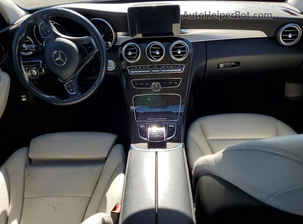 55SWF4KB5GU127268 2016 MERCEDES-BENZ C Silver Вид панелі приладів