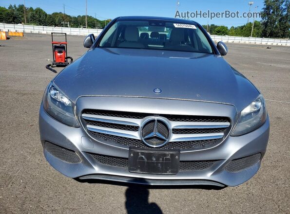 55SWF4KB5GU127268 2016 MERCEDES-BENZ C Silver Вид спереду