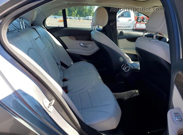 55SWF4KB5GU127268 2016 MERCEDES-BENZ C Silver Вид задніх сидінь