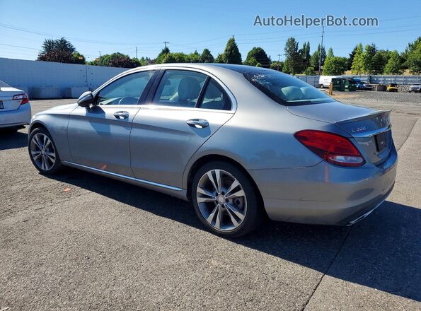 55SWF4KB5GU127268 2016 MERCEDES-BENZ C Silver Задня ліва чверть