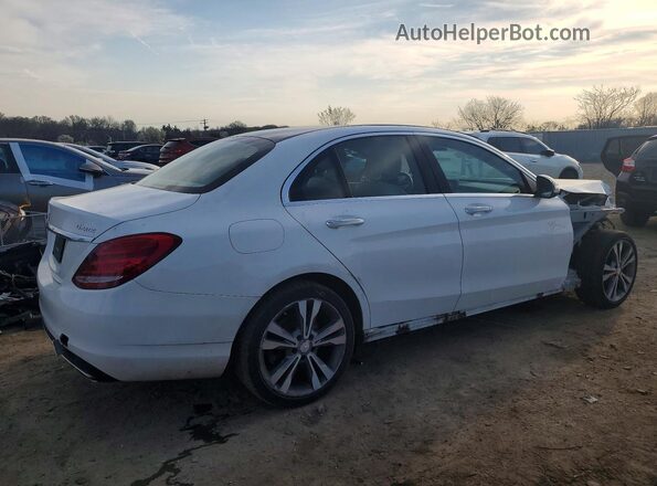 55SWF4KB5HU189433 2017 MERCEDES-BENZ C White უკანა მარჯვენა