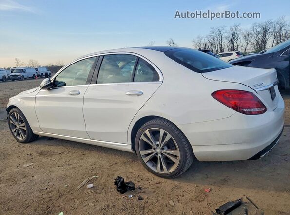 55SWF4KB5HU189433 2017 MERCEDES-BENZ C White უკანა მარცხენა