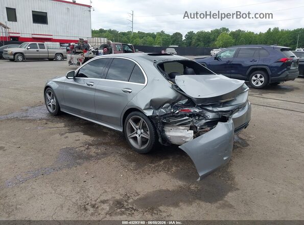 55Swf4kb6gu165723 2016 MERCEDES-BENZ C-CLASS Silver Tył lewy