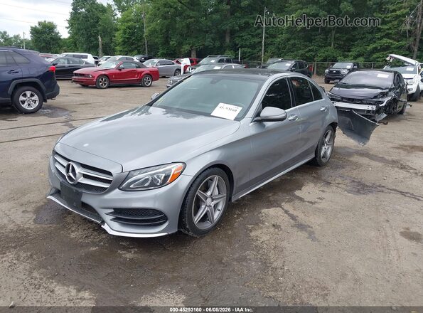 55Swf4kb6gu165723 2016 MERCEDES-BENZ C-CLASS Silver Przód lewy