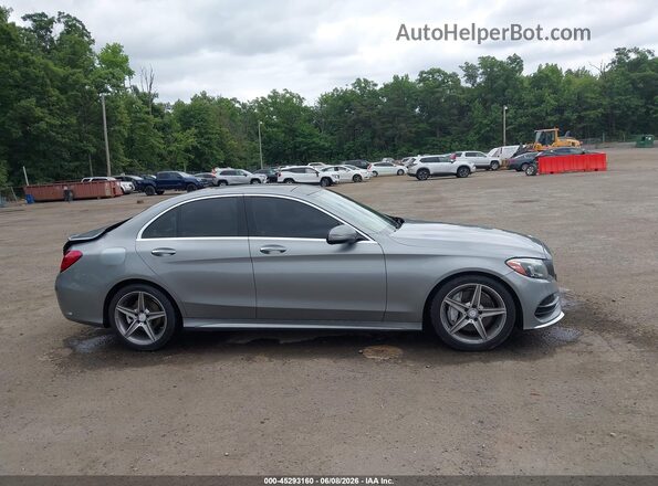 55Swf4kb6gu165723 2016 MERCEDES-BENZ C-CLASS Silver Widok wnętrza z tyłu