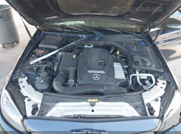 55SWF4KB5HU203783 2017 MERCEDES-BENZ C-CLASS Blue Вид ззаду
