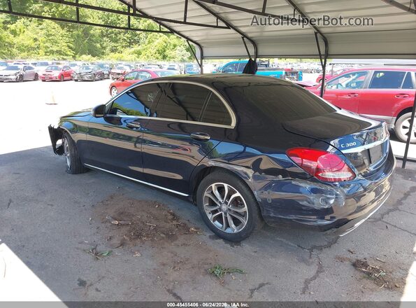 55SWF4KB5HU203783 2017 MERCEDES-BENZ C-CLASS Blue Задня ліва чверть