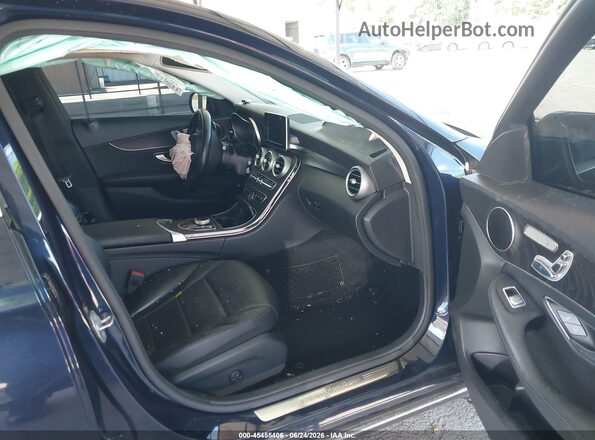55SWF4KB5HU203783 2017 MERCEDES-BENZ C-CLASS Blue Вид салону спереду