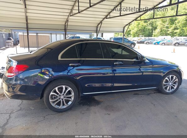 55SWF4KB5HU203783 2017 MERCEDES-BENZ C-CLASS Blue Вид задньої частини салону