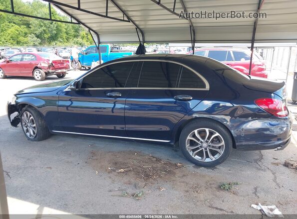 55SWF4KB5HU203783 2017 MERCEDES-BENZ C-CLASS Blue Панорамний вид салону 360°