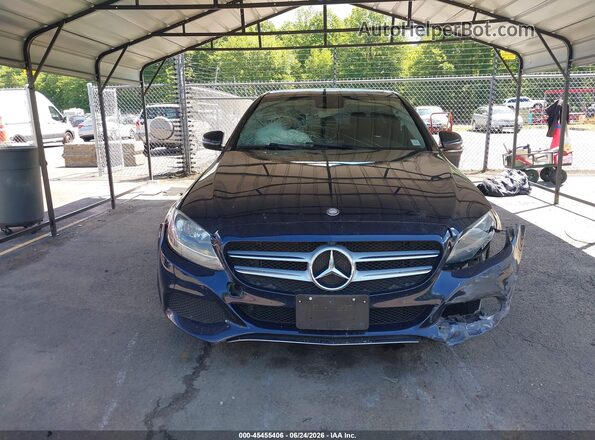 55SWF4KB5HU203783 2017 MERCEDES-BENZ C-CLASS Blue Вид щитка приладів