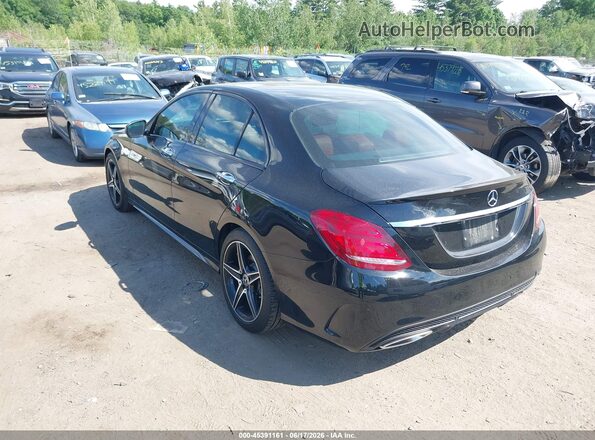 55SWF4KB5JU262824 2018 MERCEDES-BENZ C-CLASS Черный Задняя левая четверть