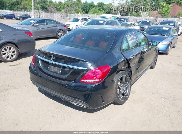 55SWF4KB5JU262824 2018 MERCEDES-BENZ C-CLASS Черный Задняя правая четверть