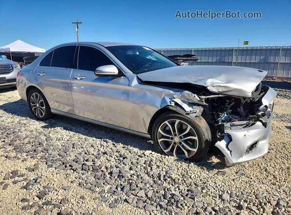 55SWF4KB6GU105988 2016 MERCEDES-BENZ C Silver Передня права чверть