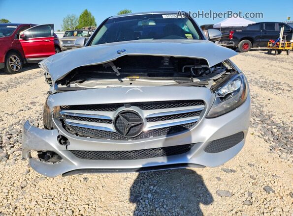 55SWF4KB6GU105988 2016 MERCEDES-BENZ C Silver Вид спереду