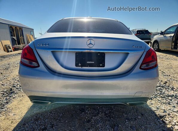 55SWF4KB6GU105988 2016 MERCEDES-BENZ C Silver Вид ззаду