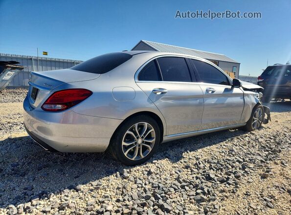 55SWF4KB6GU105988 2016 MERCEDES-BENZ C Silver Задня права чверть