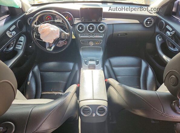 55SWF4KB6GU105988 2016 MERCEDES-BENZ C Silver Вид панелі приладів
