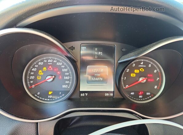 55SWF4KB6GU105988 2016 MERCEDES-BENZ C Silver Вид щитка приладів
