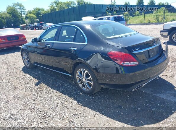 55SWF4KB6GU108311 2016 MERCEDES-BENZ C-CLASS Black Հետևի ձախ