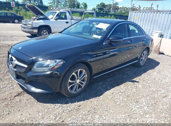 55SWF4KB6GU108311 2016 MERCEDES-BENZ C-CLASS Black Առջևի ձախ երեք քառորդ տեսարան