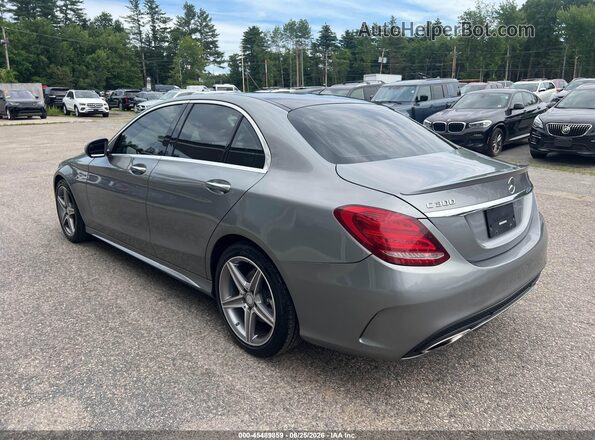 55SWF4KB6GU160652 2016 MERCEDES-BENZ C-CLASS Gray Tył lewy