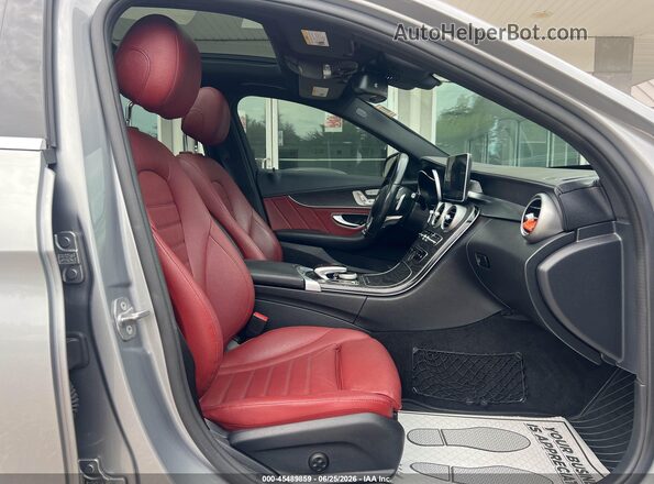55SWF4KB6GU160652 2016 MERCEDES-BENZ C-CLASS Gray Widok wnętrza z przodu
