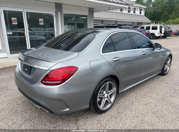 55SWF4KB6GU160652 2016 MERCEDES-BENZ C-CLASS Gray Tył prawy