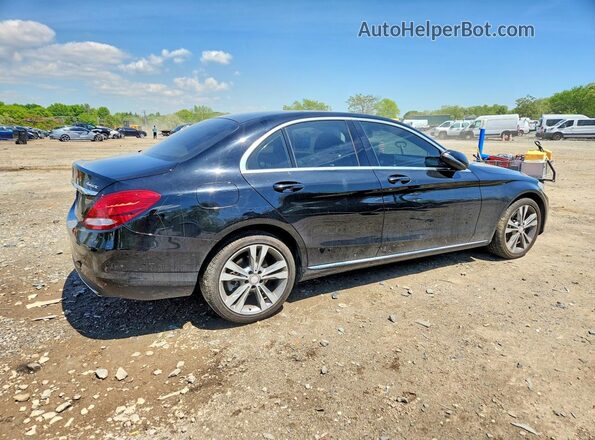 55SWF4KB6HU184726 2017 MERCEDES-BENZ C Black Trasero derecho
