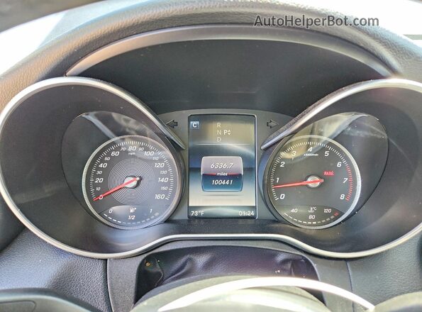 55SWF4KB6HU184726 2017 MERCEDES-BENZ C Black Vista del cuadro de instrumentos