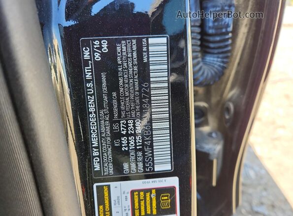 55SWF4KB6HU184726 2017 MERCEDES-BENZ C Black Vista del compartimento del motor