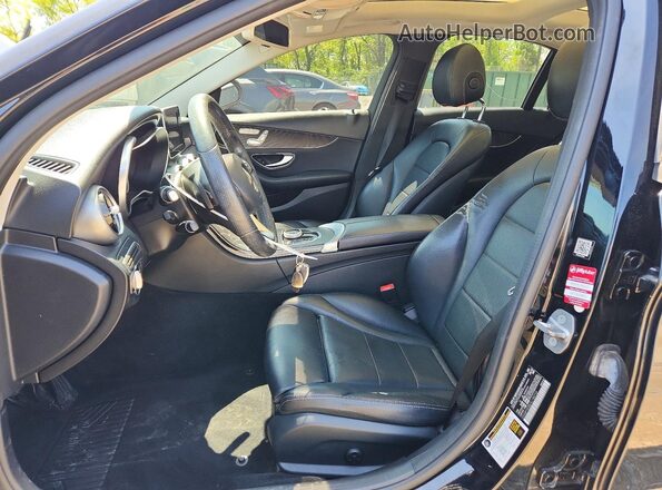 55SWF4KB6HU184726 2017 MERCEDES-BENZ C Black Vista interior delantera
