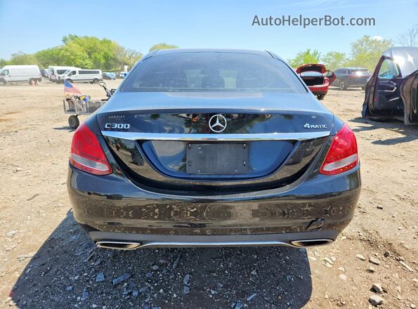 55SWF4KB6HU184726 2017 MERCEDES-BENZ C Black Vista trasera