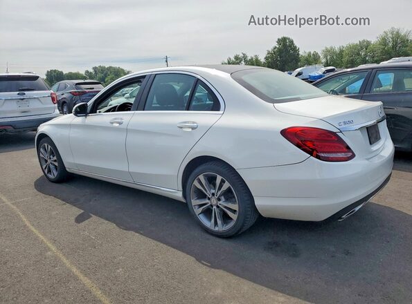 55SWF4KB6HU189392 2017 MERCEDES-BENZ C-CLASS Белый Задняя левая четверть