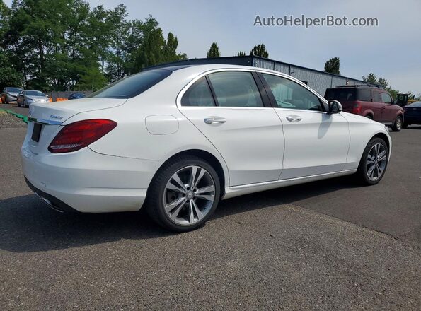 55SWF4KB6HU189392 2017 MERCEDES-BENZ C-CLASS Белый Задняя правая четверть