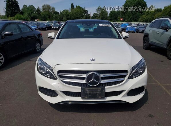 55SWF4KB6HU189392 2017 MERCEDES-BENZ C-CLASS Белый Вид спереди